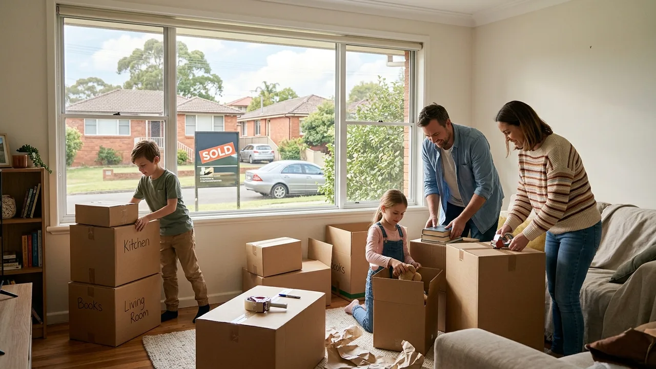 Western Sydney family moving between homes